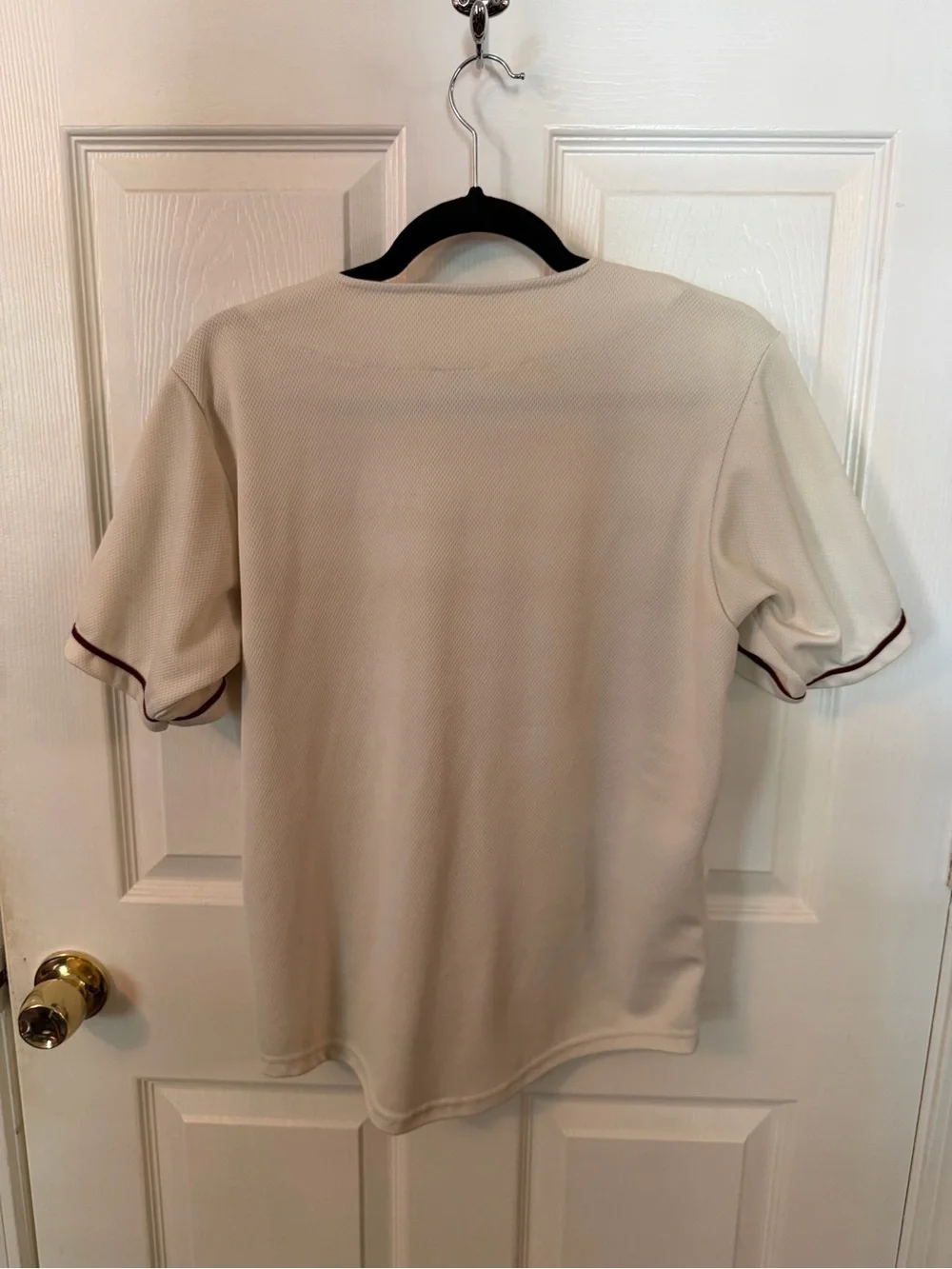 Rough Riders Vintage-Style Baseball Jersey in Cream and Maroon - Picture 4 of 4